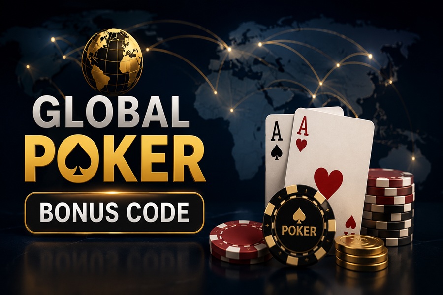 global poker bonus code