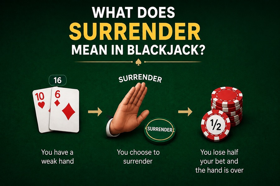 Surrender in Blackjack: The Move That Saves Half Your Bet